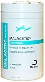 100 Count, Wet Wipes/Dry Bath for Use in Dogs &amp; Cats