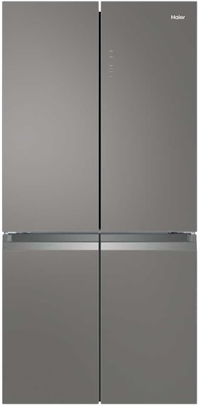 Side-by-Side Kühlschrank (T-Door), Grau/Glas, Serie-3