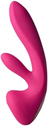 Aphojoy 4 Patterns Tongue Simulation Massager + 7 Speed Dual Motor Multi Speed Vibrator Wireless Therapeutic Wand Massager Handheld Water Proof USB Rechargeable ( Color Pink )