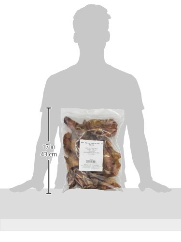 GigaBite Whole Pig Ears for Dogs (20 Pack) – USDA & FDA Certified All Natural Pork Ear Dog Treat – By Best Pet Supplies