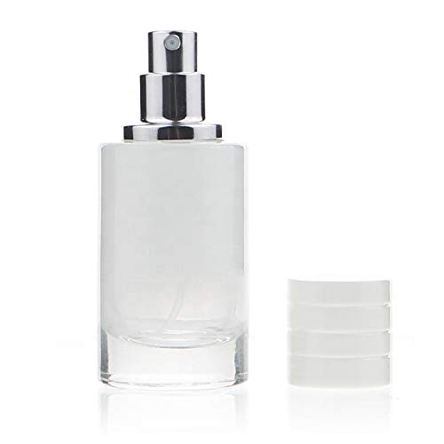 Zénitude Glassworks 30ml Glass Perfume Bottle Gradient Empty Cylindrical Bottle with Fine Mist Atomiser (White)