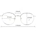 Cyxus Vintage Retro Blue Light Filter Glasses Round Anti Eyestrain Redness Metal Frame (8928T18,Sliver)