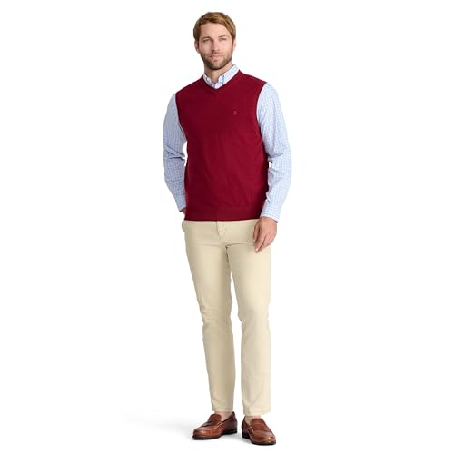 thumbnail image 2 of IZOD - - IZOD Men's Fine Gauge V-Neck Sweater Vest, Peacoat, XL 2 of 9