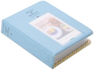 64 Pockets Colorful Fuji Instax Mini Book Style Photo Album Holder Card Holder for Fujiflim Instax Mini 7S Mini 8 Mini 25 Mini 50S Films - Blue