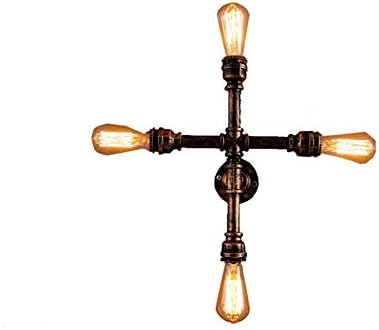 ATR Vintage industrial wall sconce hookah steampunk rustic wall sconce retro sconce for home study bedroom library hotel four pots wall lantern