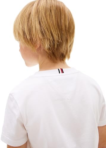 Jungen T-Shirt Kurzarm Monogram Graphic aus Baumwolle, Weiß (White), 6 Jahre