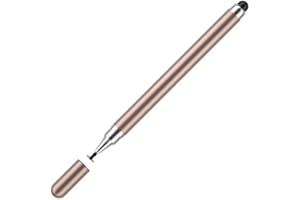 1pc Gold Universal Tablet Stylus Pen 2 in 1 Double Headed High Sensitivity Replaceable Drawing Smart Phone Touch Stylus