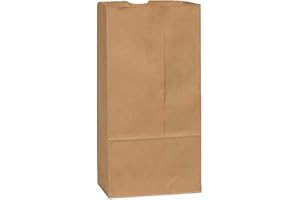 12LB Duro 80982 12 lb. Kraft Paper Grocery Bag - 500 / CS