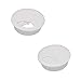 6 Pcs 2 Inch Plastic Desk Cord Cable Hole Cover Grommet Computer Cable Hole Cover Plug Cap White
