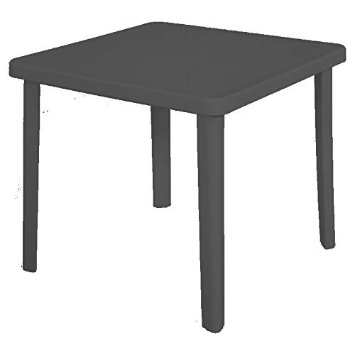 ARETA s.r.l. (ARE) - Anthracite Table NETTUNO 80x80xh72cm, Multicoloured, 123