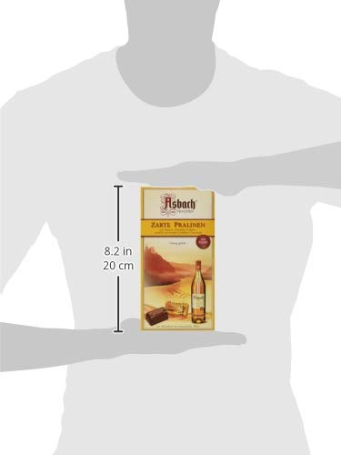 RCP Asbach Zarte Pralinen, Zartbitter-Schokolade, Mit Kruste, Flüssige Füllung, Alkoholhaltig, Tolles Geschenk, 125 g – Bild 4