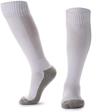 KAJIWWA 1Pair Kids Soccer Socks for Boys Girls, Athletic Sports Cotton Team Socks Football Socks for Children Youth (8-14 Years Kids)