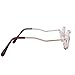 Makeup 4.0x Magnifying Make-up Eye Alloy Glasses Spectacles Flip Down Lens (4.0)