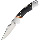 Rough Ryder RR1654 Highland Lockback Black Handle Folding Knife