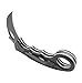 MASALONG Big White Shark Claw Folding Teeth Knife (Black Fox)