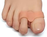 ZenToes Toe Separators with 2 Loops - Pack of 4 Soft Gel Bunion Correctors (Beige)