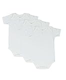 4T 5T 6T Toddler Bodysuit Short Sleeve Envelope Neck 3-Pack