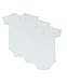 4T 5T 6T Toddler Bodysuit Short Sleeve Envelope Neck 3-Pack
