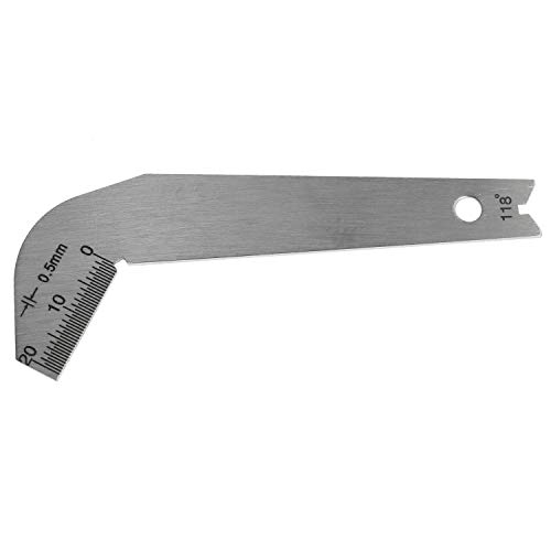 Magic&shelll Drill Gage Stainless Steel 118 Degree Twist Drill Angle Gauge Grinding Drill Bits Diameter Center Gauge Sharping Tools - Thumbnail 2