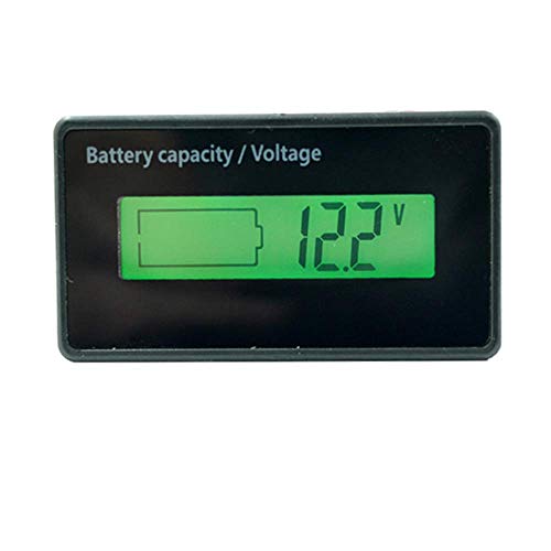 Battery Meter, Fbest DC Battery Meter,Lead Acid Battery Fuel Gauge,DC 8-63V Digital Battery Tester Automotive, Lithium ion Battery Electric Quantity Detector 12V 24V 36V 48V Lead Acid Battery Status