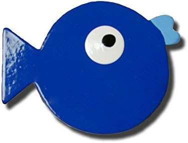 Something's Fishy Puffer Fish Dark Blue Drawer Pulls (Set of 2)