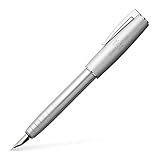 Faber Castell LOOM Metallic Silver Fountain Pen - M (#149200)