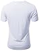 Doublju Mens Crew Neck T-shirts Short Sleeve WHITE (US-M)