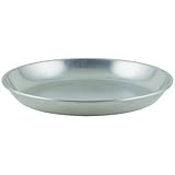 Winco ASFT-12, 75-Ounce Brushed Aluminum Round Serving Seafood Platter Tray