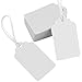 White Marking Tags -100 pcs Price Tags Writable Display Labels with Hanging String for Product Jewelry Clothing. 1.62” x 3.54”