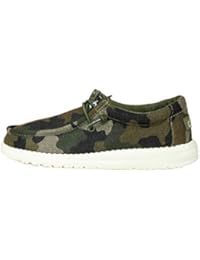Hey Dude Wally Linen Youth Camo, Size 1