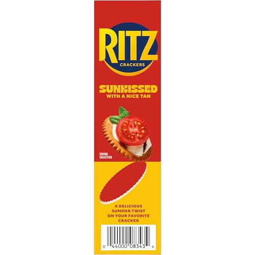 RITZ SUNKISSED CRACKERS, SNACKS FOR KIDS AND ADULTS, LUNCH SNACKS, LIMITED EDITION, 13.7 OZ