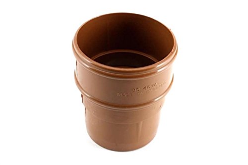 Marshall Tufflex Pipe Socket/Joiner for 68MM Round Downpipe RWS1 (Clay)