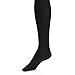 The Right Fit Mens Colonial Ribbed Casual Comfort Work Knee High Dress Socks, Black, 9-11, 6 Pk