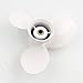 POLASTORM Aluminum Alloy Outboard Propeller 9 1/4x9 3/4 Pitch for Yamaha 9.9-15hp