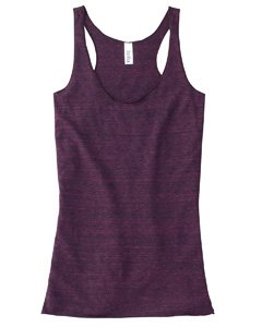Bella Ladies Sylvia Tri-Blend Racerback Tank, amethyst heather, Medium