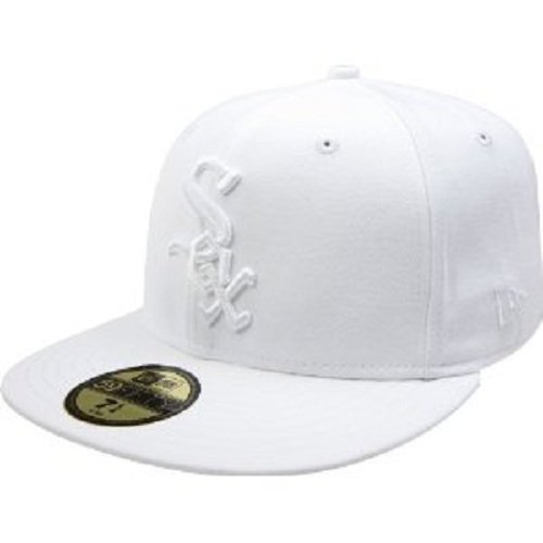 MLB Chicago White Sox White on White 59FIFTY Fitted Cap