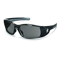 Crews SR112 Swagger Safety Glasses Polished Black Frame w/ Gray Lens (12 Pair)