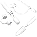 innoGadgets Apple Pencil All-Round 3-Set - [1] Protective Cap Compatible with Apple Pencil - [2] Holder for Cap - [3] Holder for Charging Adapter | The Perfect Accessory - 3-Piece | White