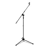 Mugig Boom Microphone Stand, Telescoping Tripod Compact Microphone Stand, 360 Rotate,Portable and Adjustable, Suitable for Performance, Rehearsal and Lecture
