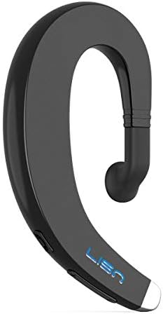 Ear Hook Wireless Bluetooth Headphone,LISN Painless Wearing Bluetooth Earpiece with Mic,Lightweight Non Ear Plug Single Ear Bluetooth Headset for Cell Phone 8-10 Hrs Playtime(Black)