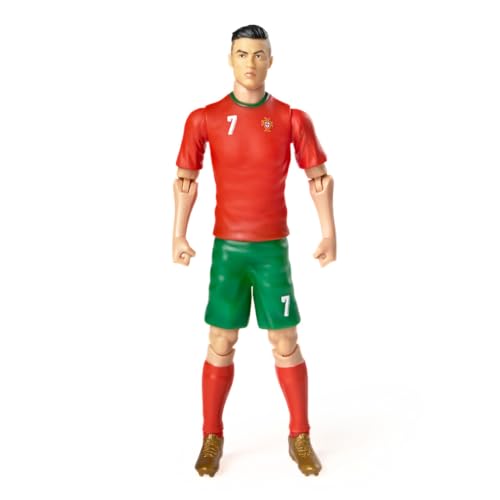 Sockers - Cristiano Ronaldo - Jugador de la SELECCIÓN Portuguesa- Figura de acción de 20 cm - Juguete articulado- fanáticos del Futbol - Regalo para niños Futbol - (CR7)