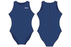 Delfina Bravo High-Cut One-Piece Swimsuit for Water Polo, Black