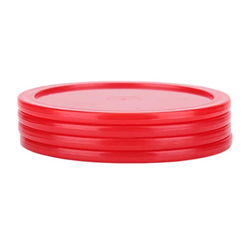 Yeelan Air Hockey Pushers & Pucks Set, Large Size (2 Navy Pushers + 2 Red Pushers+ 4 Red Pushers+ 4 lints + 8 Red Pucks)