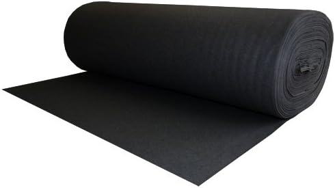 100% Wool Felt Black 1.2 MM Thick X 72 Inches Wide X 1 Yard Long