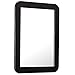 SAVITA 5 1/4 x 6 7/8 Inch Magnetic Locker Mirror,Magnetic Back Sticks to Metal Surface,Ideal for School Locker, Bathroom,Refrigerator,Workshop Or Office Cabinet (Black)