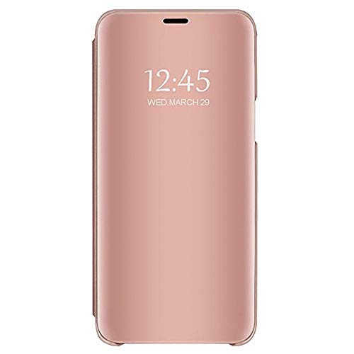 Kasien Iphone Xs Iphone Xr Iphone Xs Max Case Smart Clear View Mirror Flip Leather Stand Holder Case Cover With Auto Sleep Wake Function For Iphone Xs Max Rose Gold Buy Online In Dominica At Dominica Desertcart Com