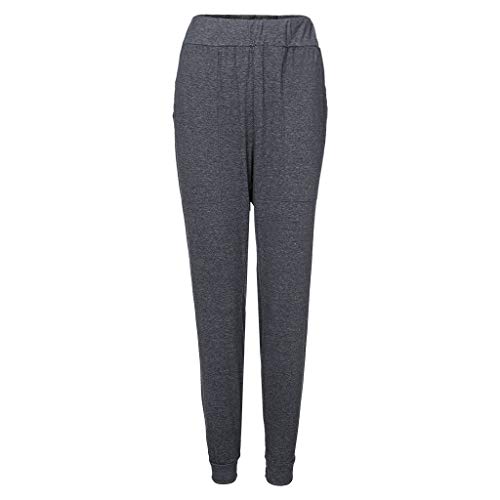 CCatyam Plus Size Pants for Women, Trouser High Waist Leggings Solid Pocket Sexy Loose Casual Fashion Gray - Thumbnail 3