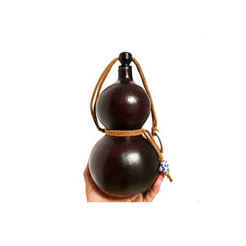 Tongboshi Pure Natural Gourd, Outdoor Portable Water Bottle, Water And Wine, Medicine Gourd, Cork Kettle, Beeswax Anti-seepage, About 600ml best choice