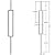 Contemporary Single Rectangle Stair Wrought Iron Balusters (5-Pack) Modern Hollow Metal Railing Spindles (Satin Black)