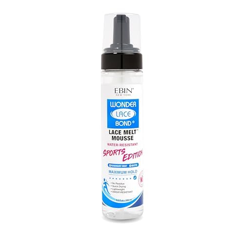 Wonder Lace Bond Lace Melt Mousse - Sports Edition, Maximum Hold | Rosemary Mint Infused | No Residue, Long Lasting Formula with Protecting Edges, Gives Undetectable and Natural Look (250ml)